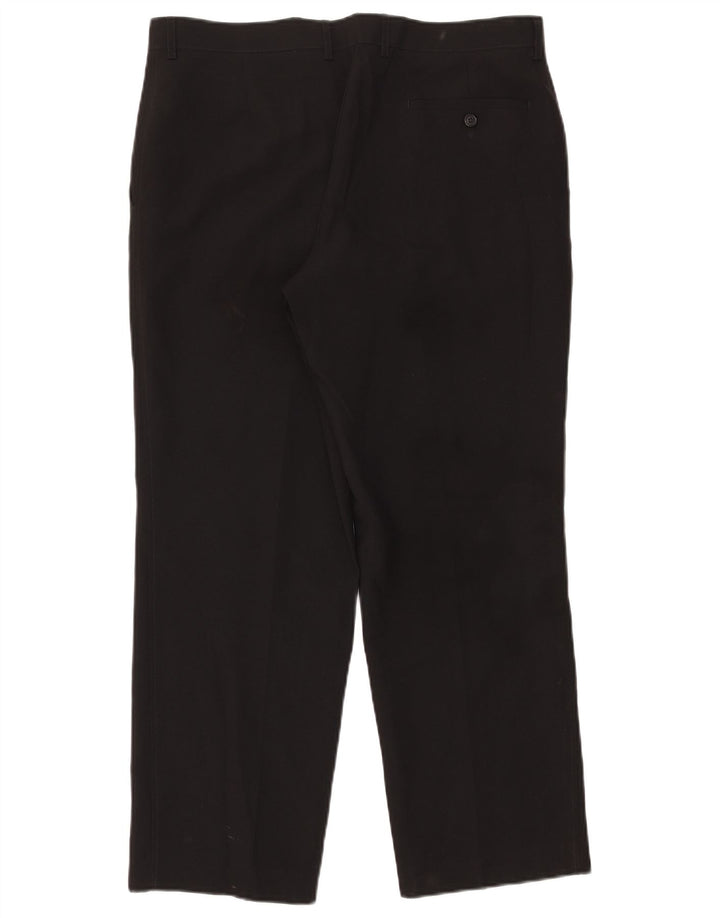 Marks & Spencer Pantalon Chino Droit Homme W36 L29 Noir Polyester