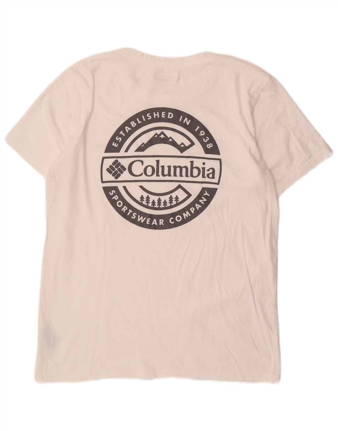 Columbia T-Shirt Graphique Homme Grand Blanc Coton