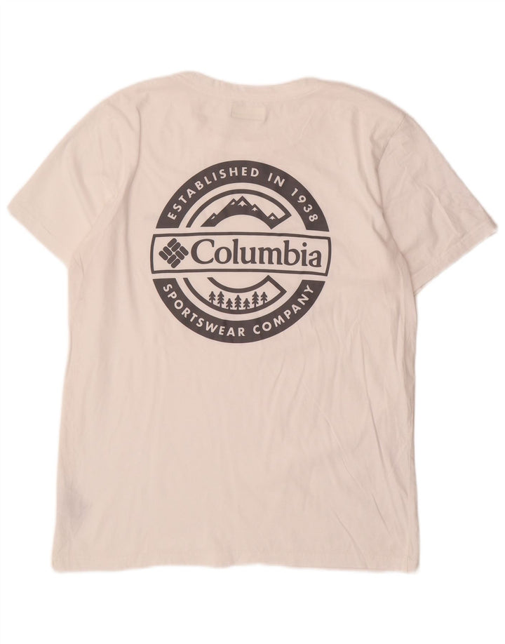 Columbia T-Shirt Graphique Homme Grand Blanc Coton