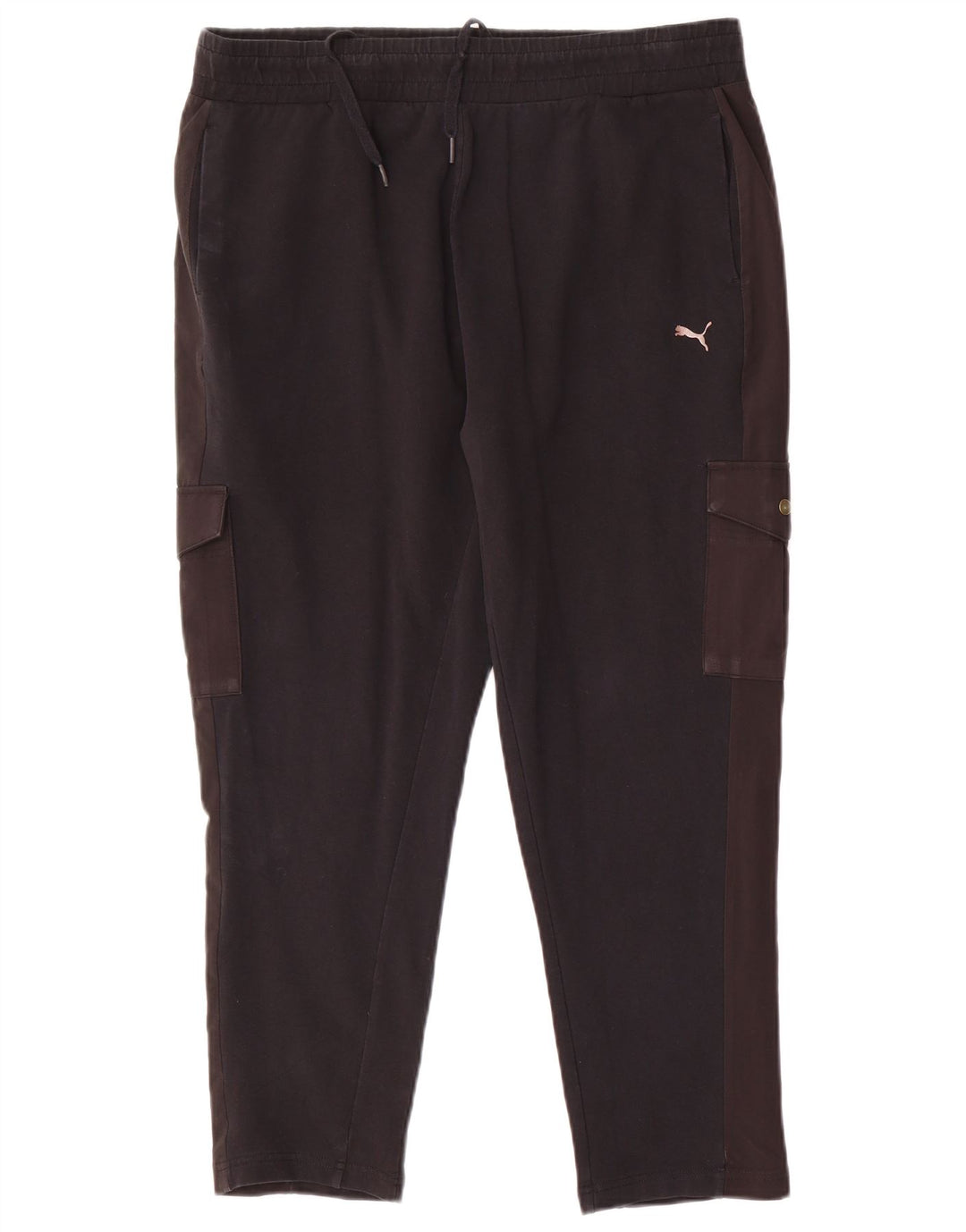 Puma Pantalon de survêtement cargo pour femme UK 14 Large Noir
