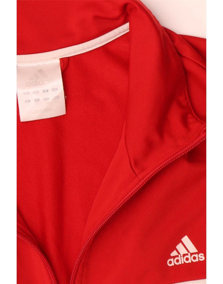 Adidas Veste de survêtement pour homme Large Rouge Colorblock Polyester