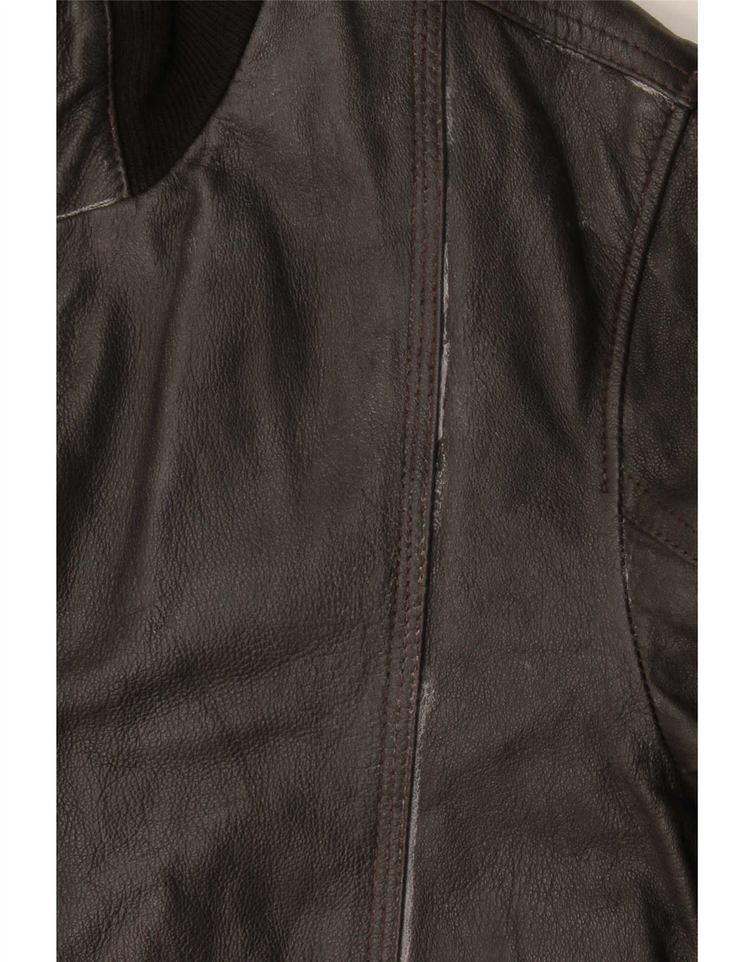 Veste en cuir Bomber homme vintage UK 36 petit cuir marron