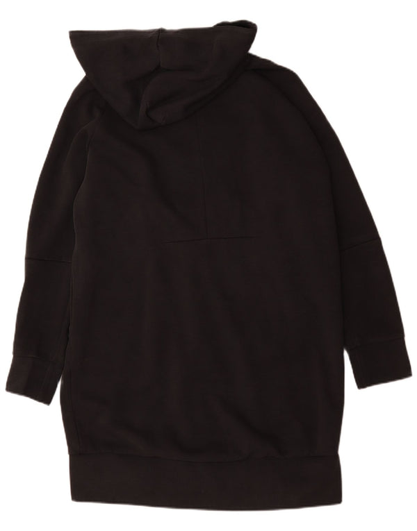 Adidas Pull à capuche long zippé pour femme UK 12/14 Coton noir moyen