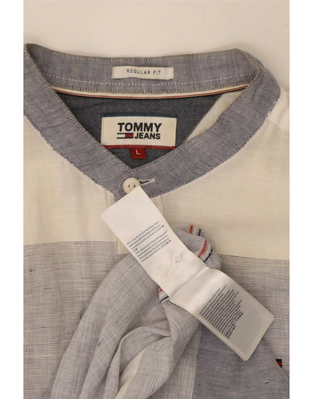Tommy Hilfiger Chemise Regular Fit Grand Lin Rayé Multicolore Homme
