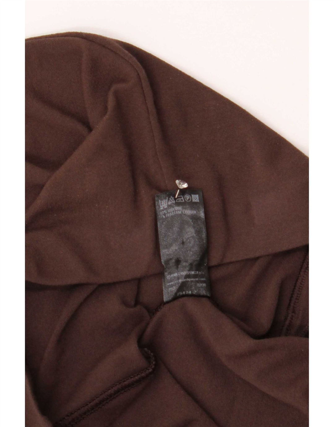 Marks & Spencer Legging évasé pour femme UK 42 Viscose marron moyen