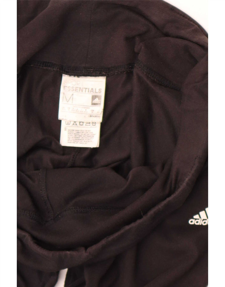 Adidas Leggings Femme UK 12/14 Coton Noir Moyen
