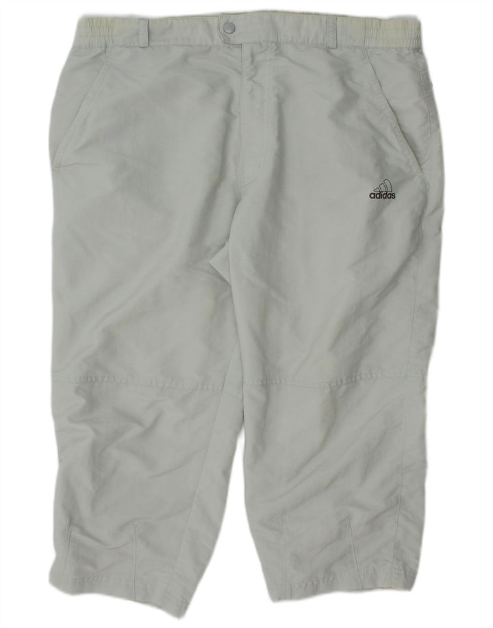 Adidas Pantalon Capri Droit W34 L21 Blanc Cassé Polyamide Homme