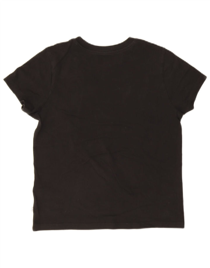 Vans Womens Crop Graphic T-Shirt Top UK 12 Noir Moyen