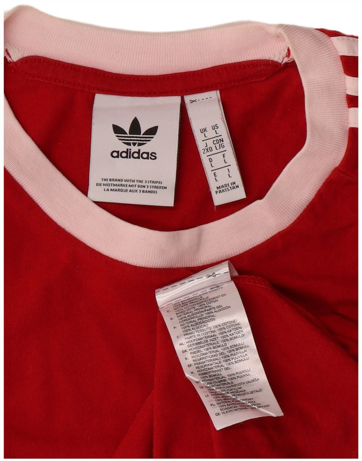 Adidas T-Shirt Homme Grand Rouge Coton