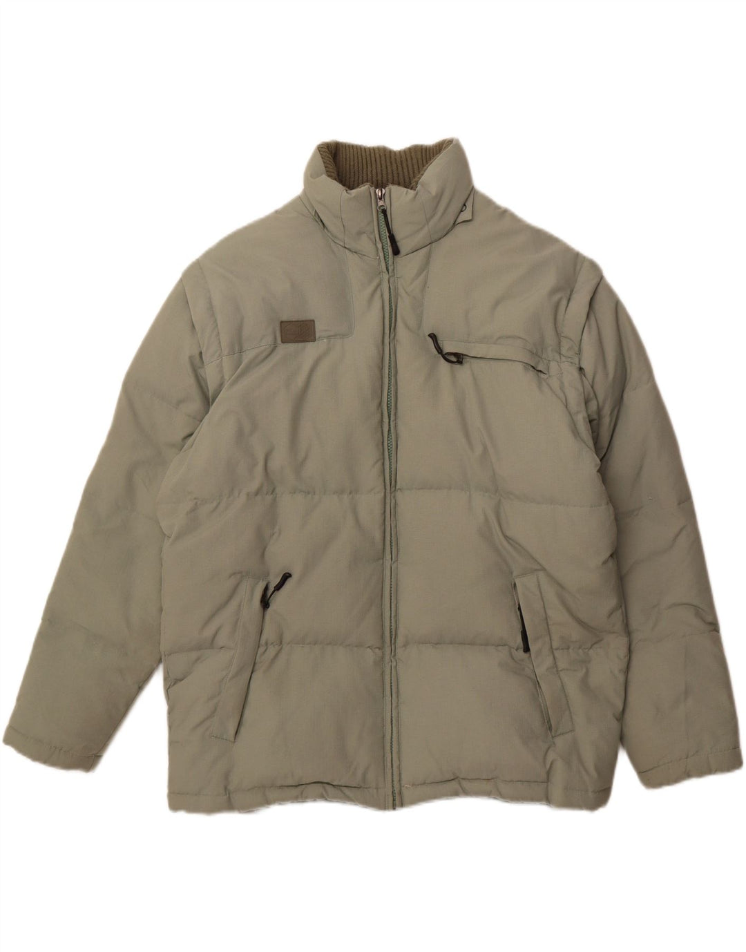 FILA Veste matelassée homme UK 40 Large Vert Polyamide