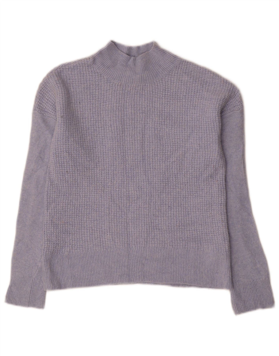 Hobbs Pull court à col roulé pour femme UK 12 Bleu moyen Viscose