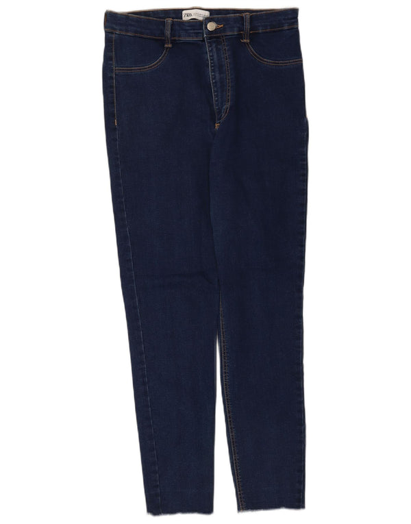 Zara Jean skinny pour femme EU 42 Large W32 L26 Bleu marine