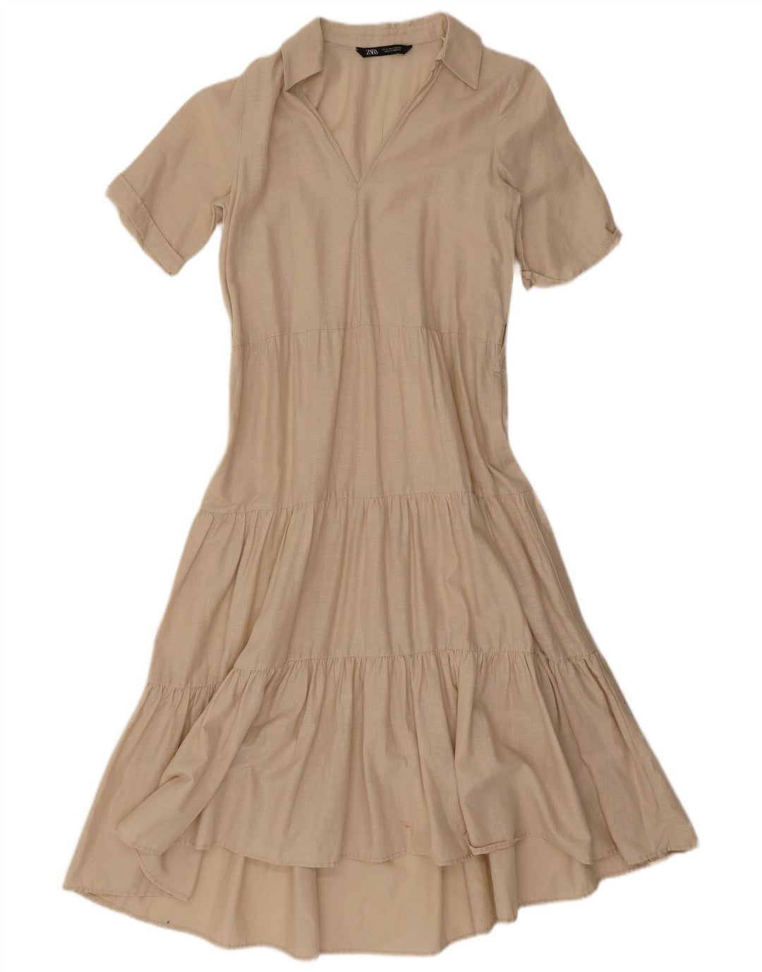 Zara Robe trapèze pour femme UK 10 Petit Beige