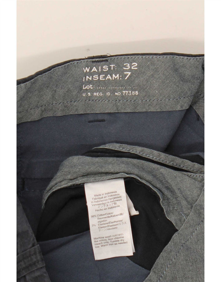 J. Crew Short Chino Homme W32 Coton Bleu Marine Moyen