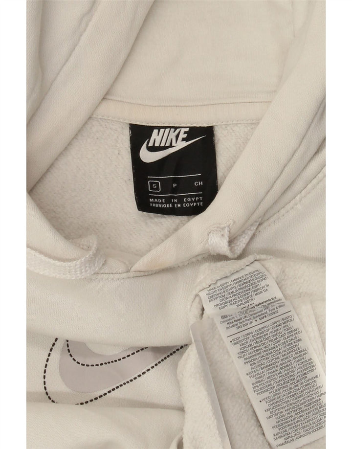 Nike Pull à capuche graphique pour homme Petit coton blanc
