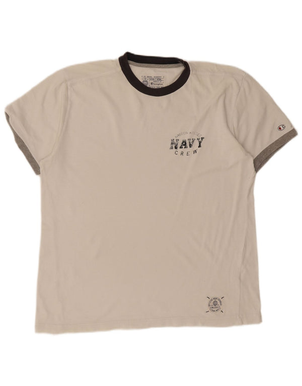 Champion T-Shirt Graphique Homme XL Blanc Colourblock