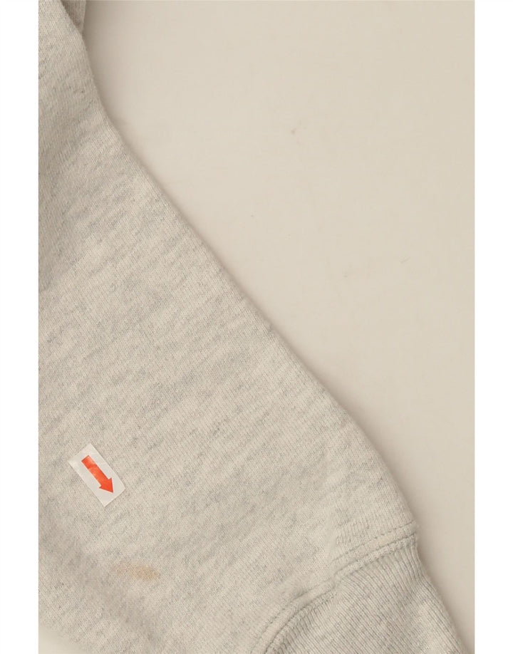 CHAMPION Womens Oversized Sweatshirt Jumper UK 6 XS Grey Cotton Vintage Champion and Second-Hand Champion from Messina Hembry 