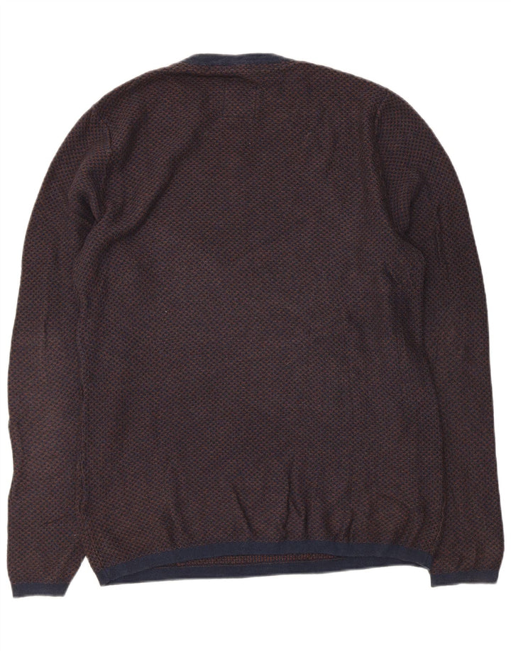 Fat Face Pull ras du cou pour homme en coton bleu marine Taille S