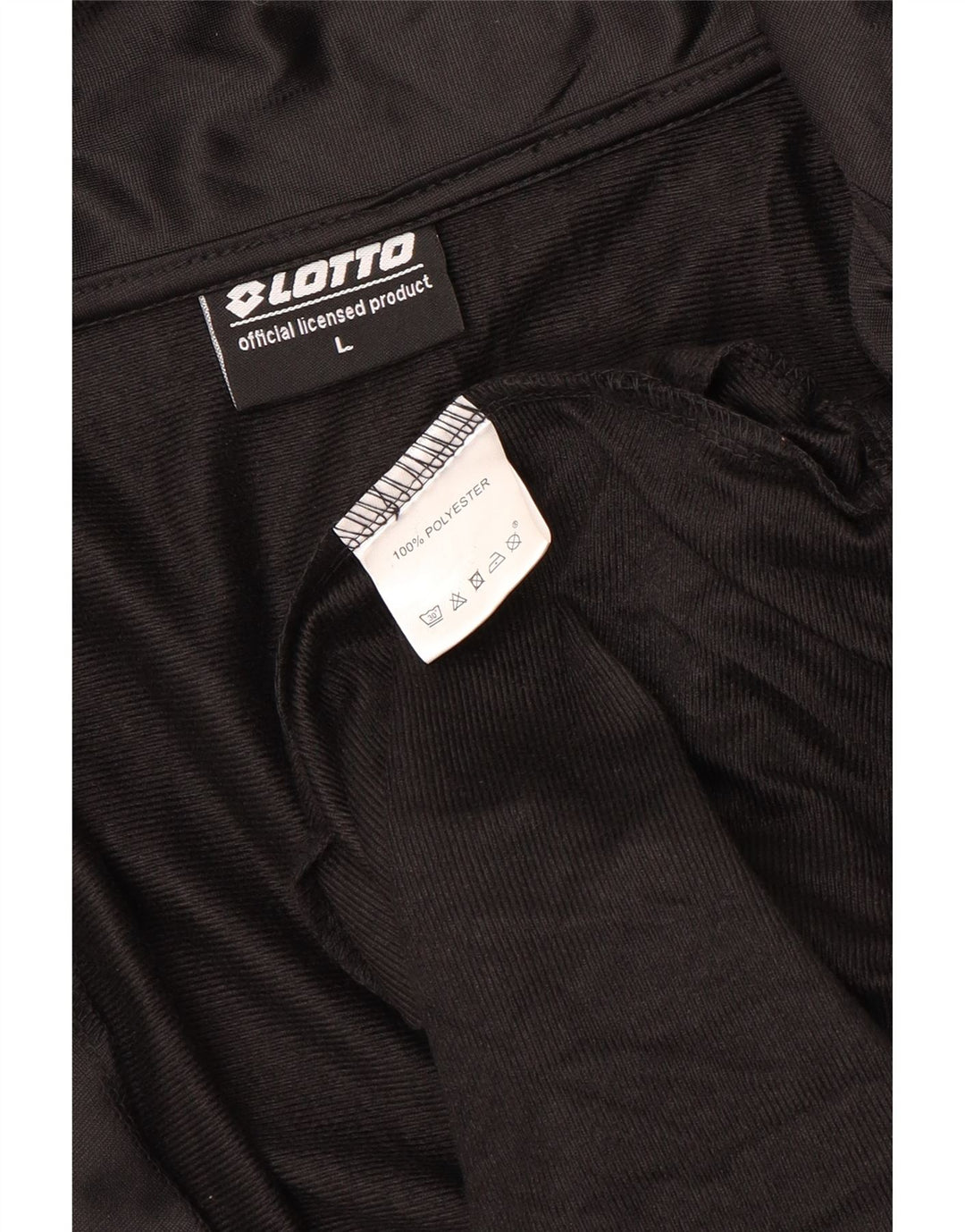 LOTTO Veste de Survêtement Homme Large Noir Polyester