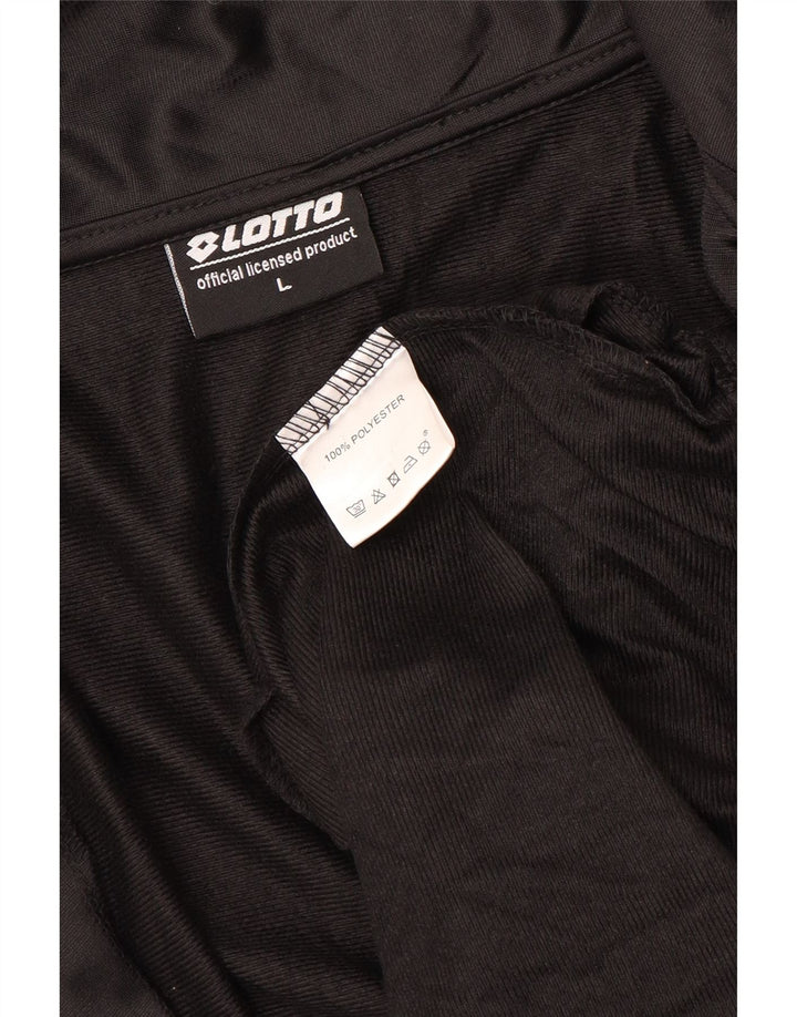 LOTTO Veste de Survêtement Homme Large Noir Polyester