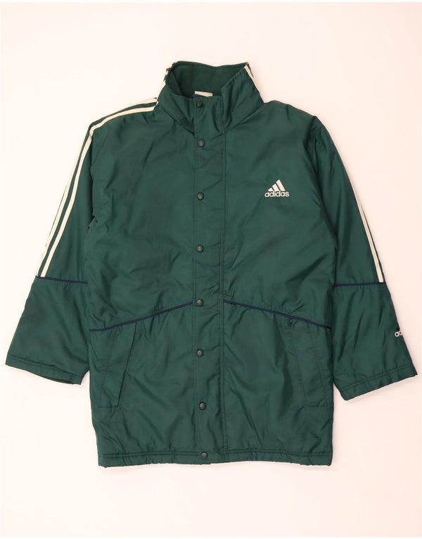 Adidas Veste coupe-vent à capuche pour homme UK 40 Grand coton vert