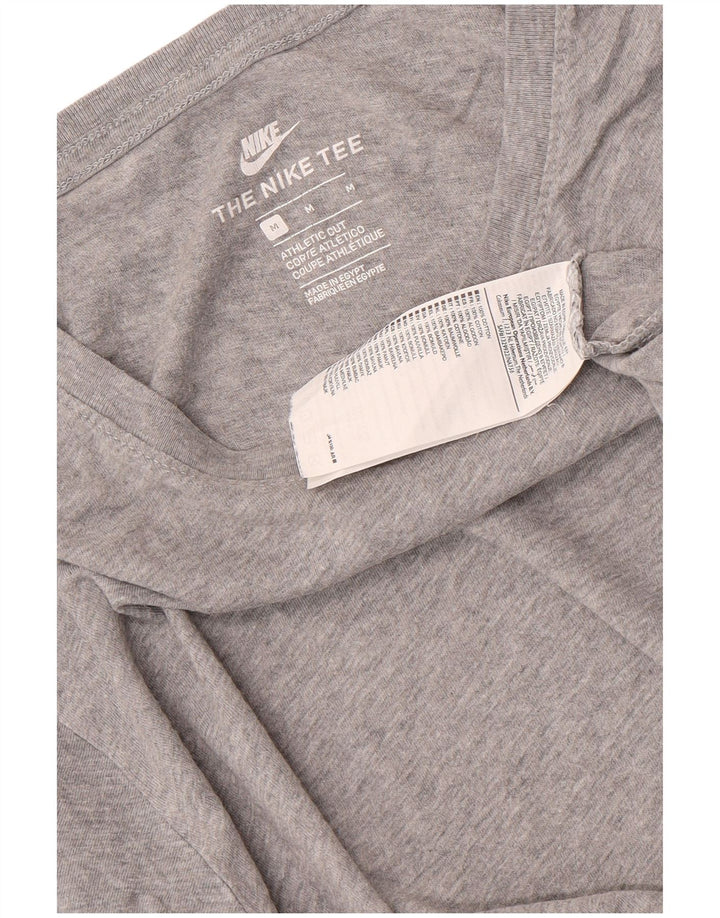 Nike Homme T-Shirt Coupe Athlétique en Coton Chiné Gris Moyen