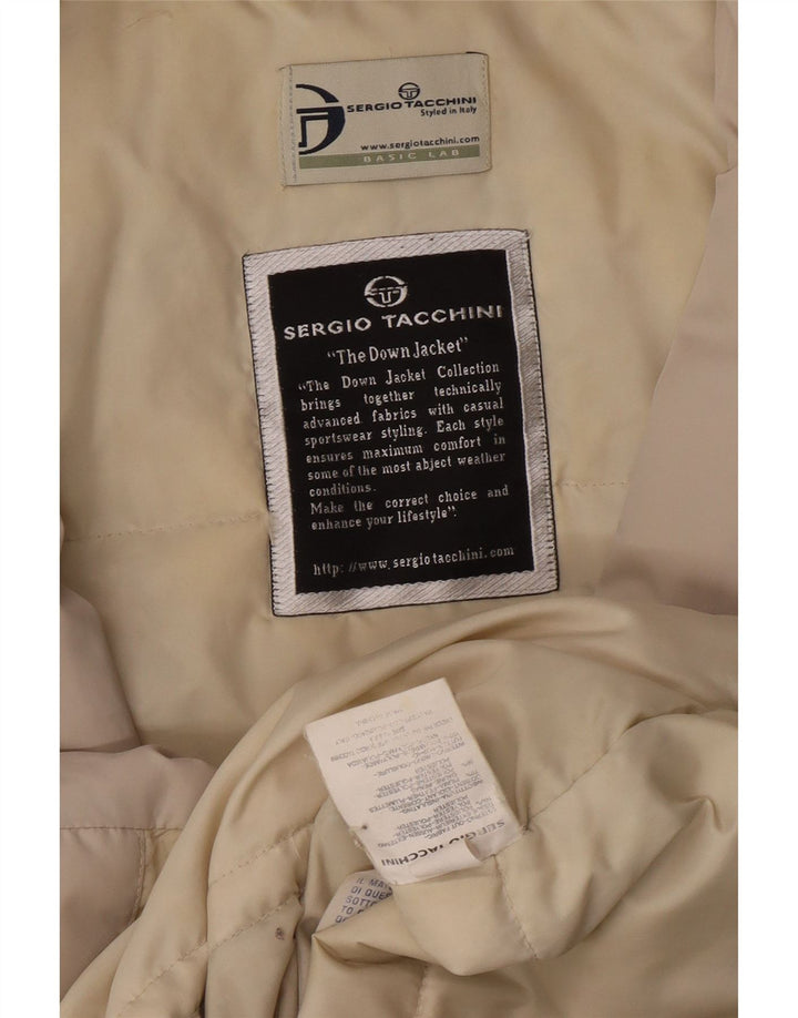 Sergio Tacchini Manteau Rembourré Femme IT 46 Large Beige Polyester