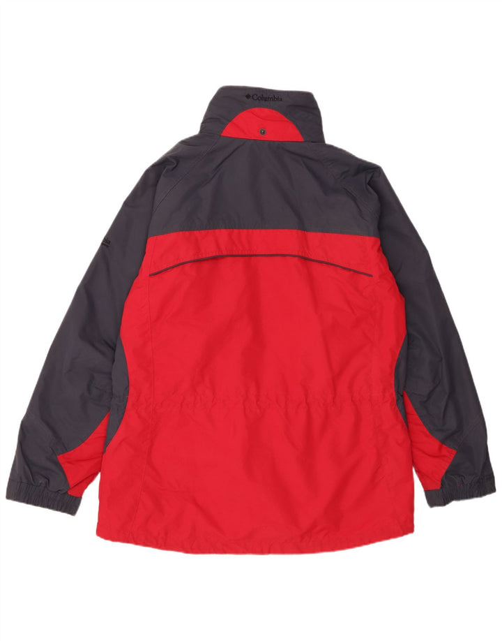 Columbia Veste de Pluie Femme UK 16 Large Bleu Marine Colorblock Polyester