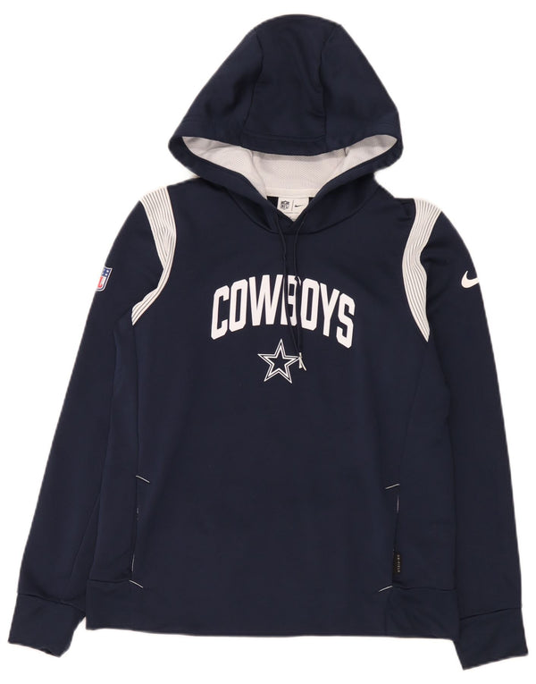 Nike Pull à capuche graphique Dallas Cowboys pour homme, petit, bleu marine, color block