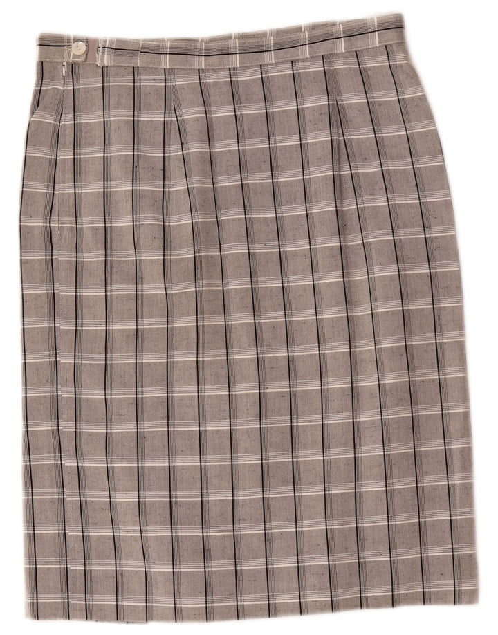 jupe droite femme vintage W30 Carreau gris moyen