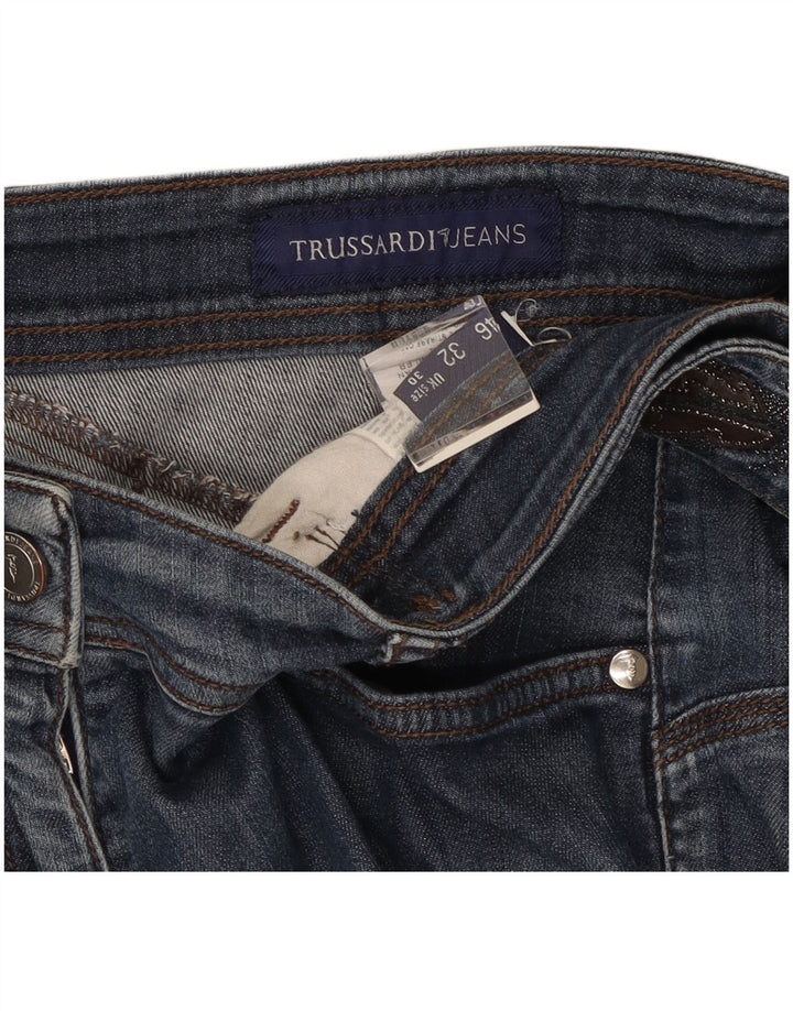 Femme Trussardi Short En Jean W30 Bleu Moyen Coton