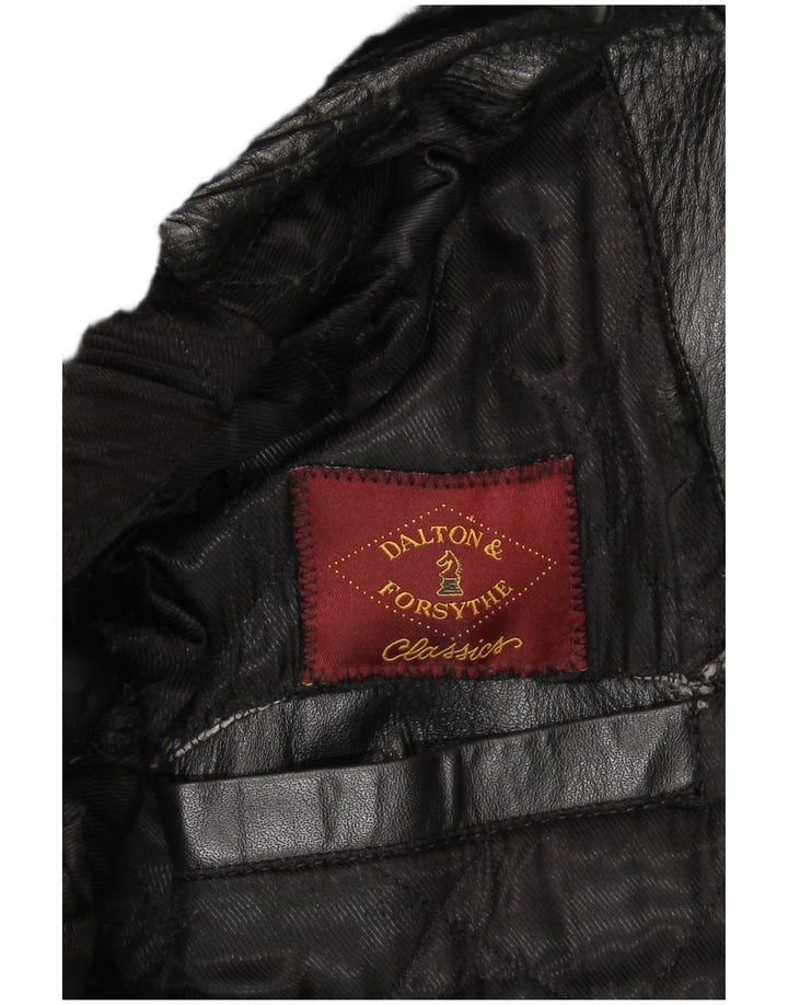 Classics Veste en cuir pour homme UK 40 Large Noir