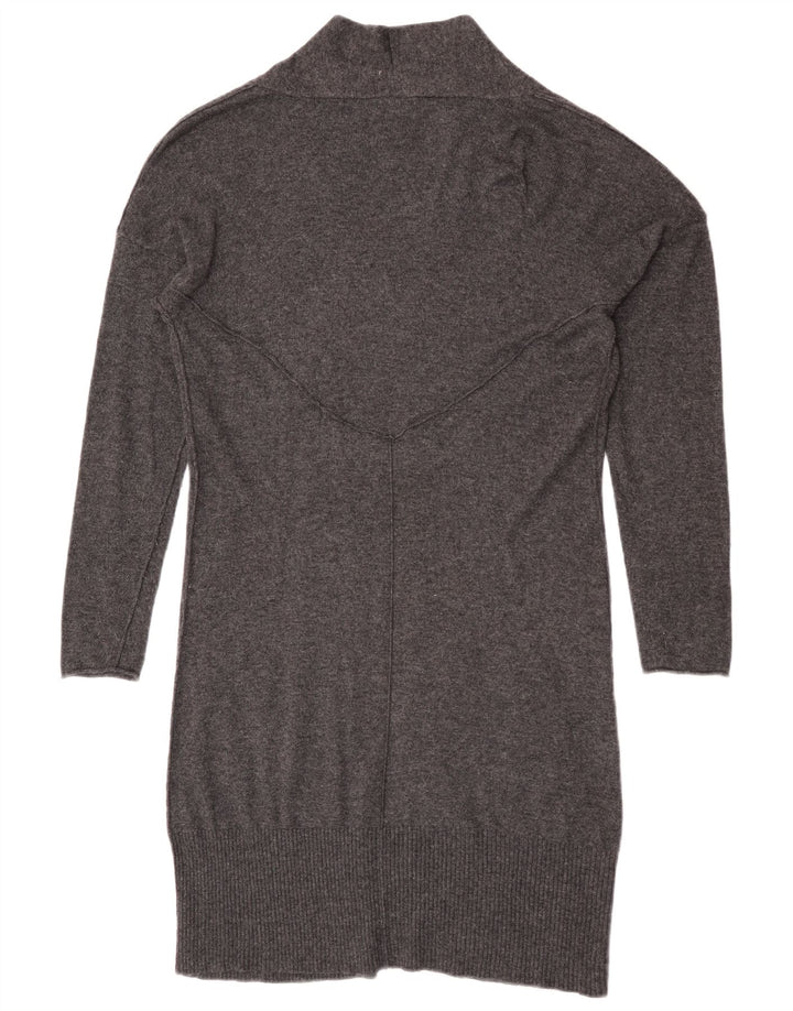 White Stuff Cardigan ouvert long pour femme UK 44 Viscose gris moyen