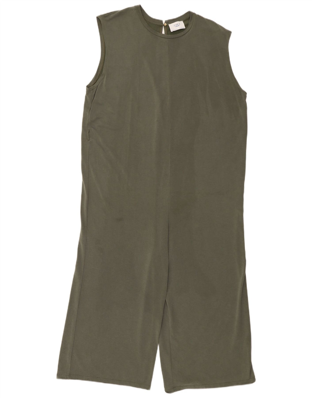 Zara Femmes Trafaluc Combishort Sans Manches UK 14 Kaki Moyen