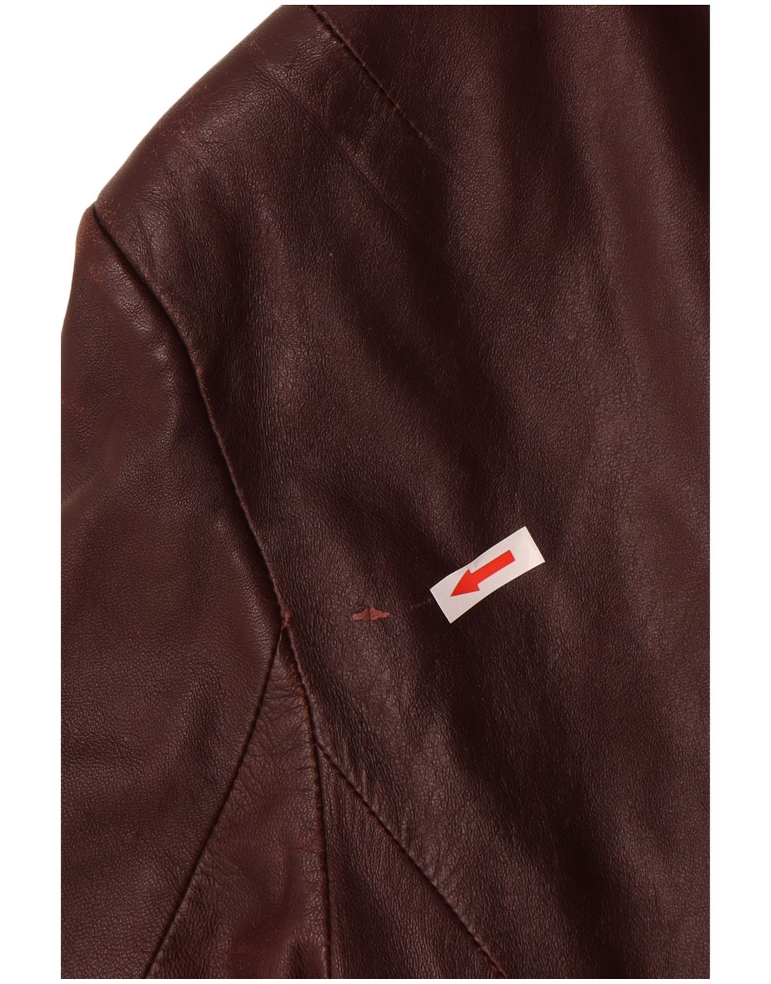 Alfa Manteau en cuir pour femme UK 10 Petit cuir bordeaux