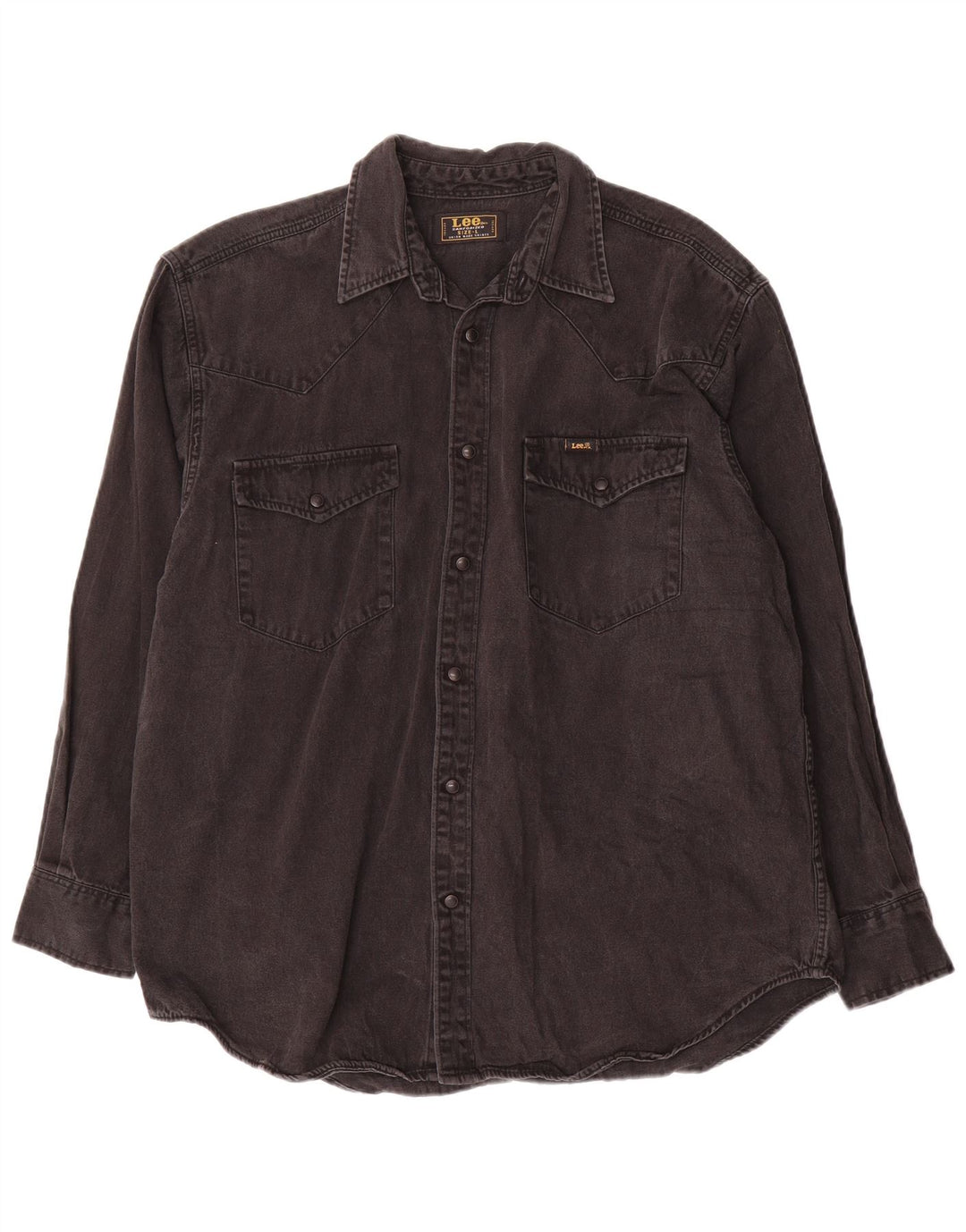 Lee Chemise en Jean Homme Large Noir Coton