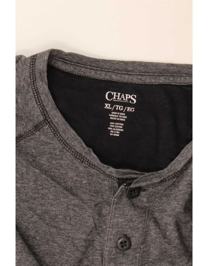 Chaps Top Homme Manches Longues XL Gris Coton
