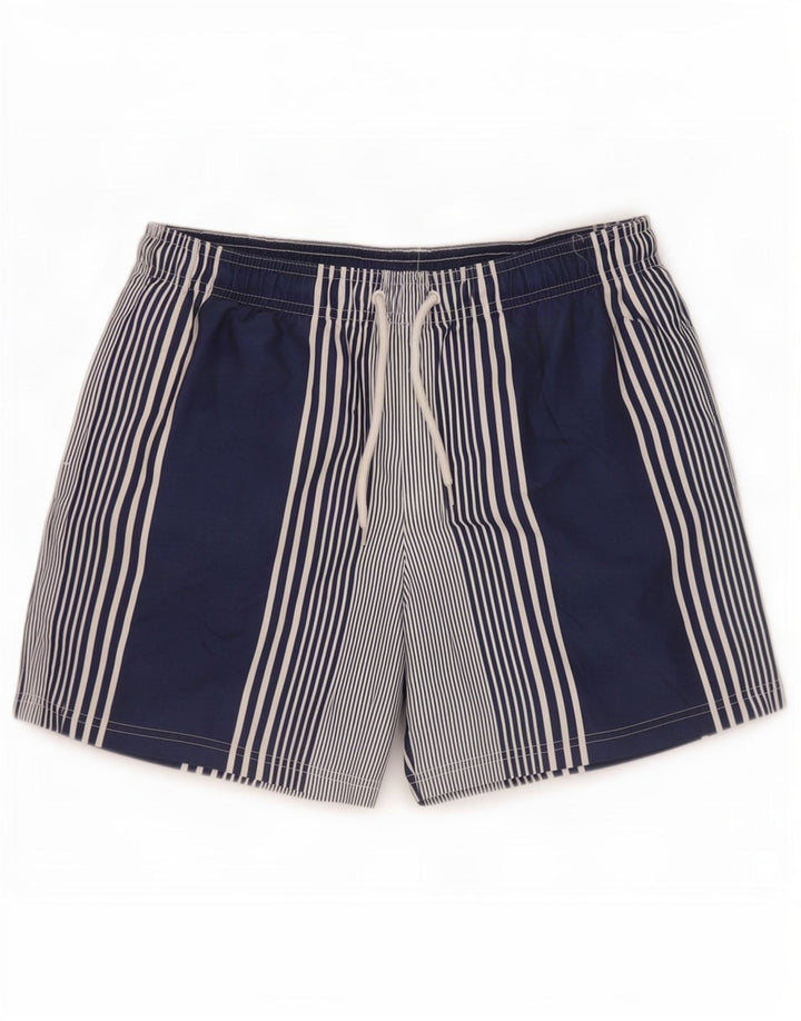 Marks & Spencer Short de bain homme grand bleu marine rayé polyester