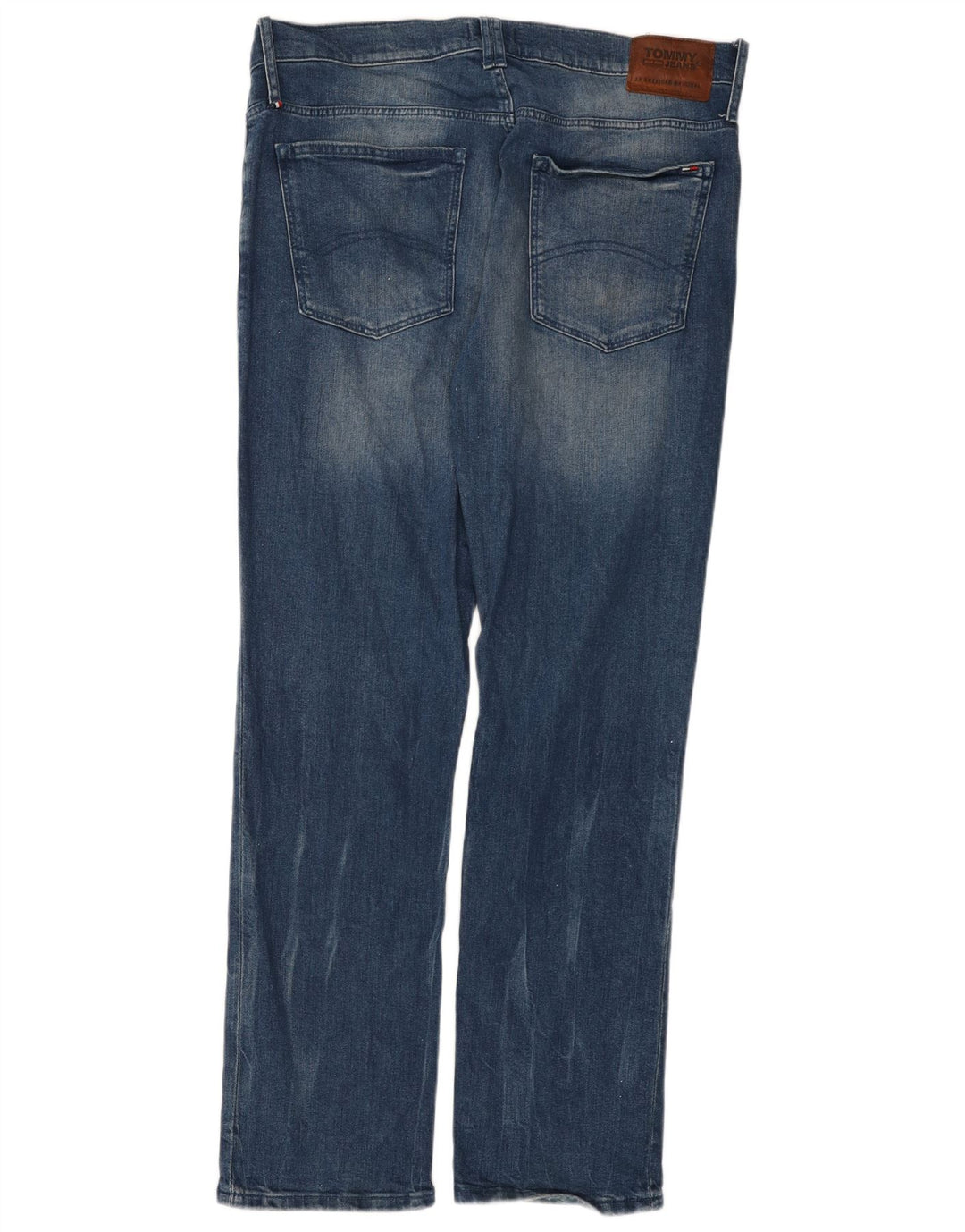 TOMMY HILFIGER Jean Droit Homme W36 L32 Bleu Coton