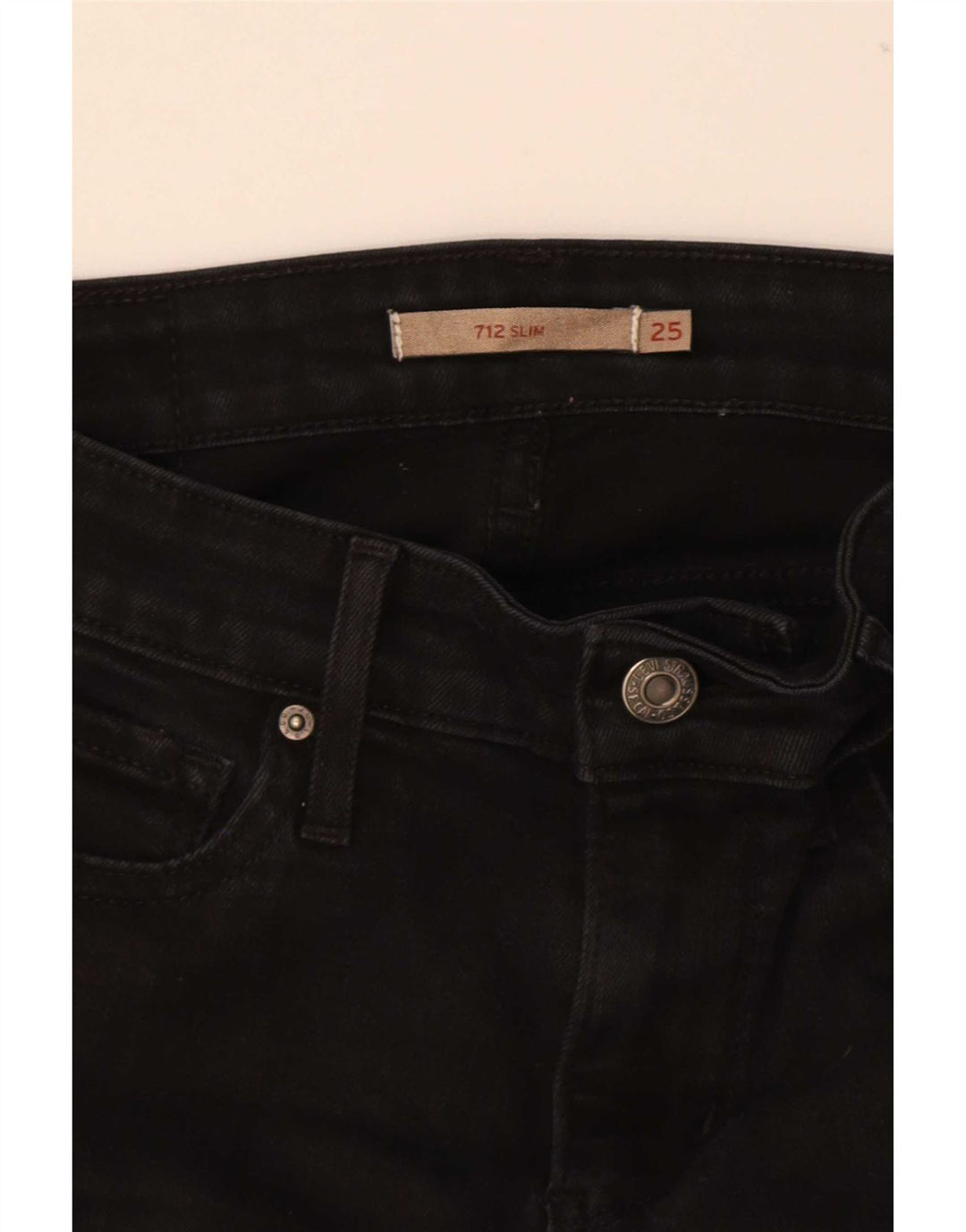 Levi's Jean Slim 712 Femme W25 L29 Noir