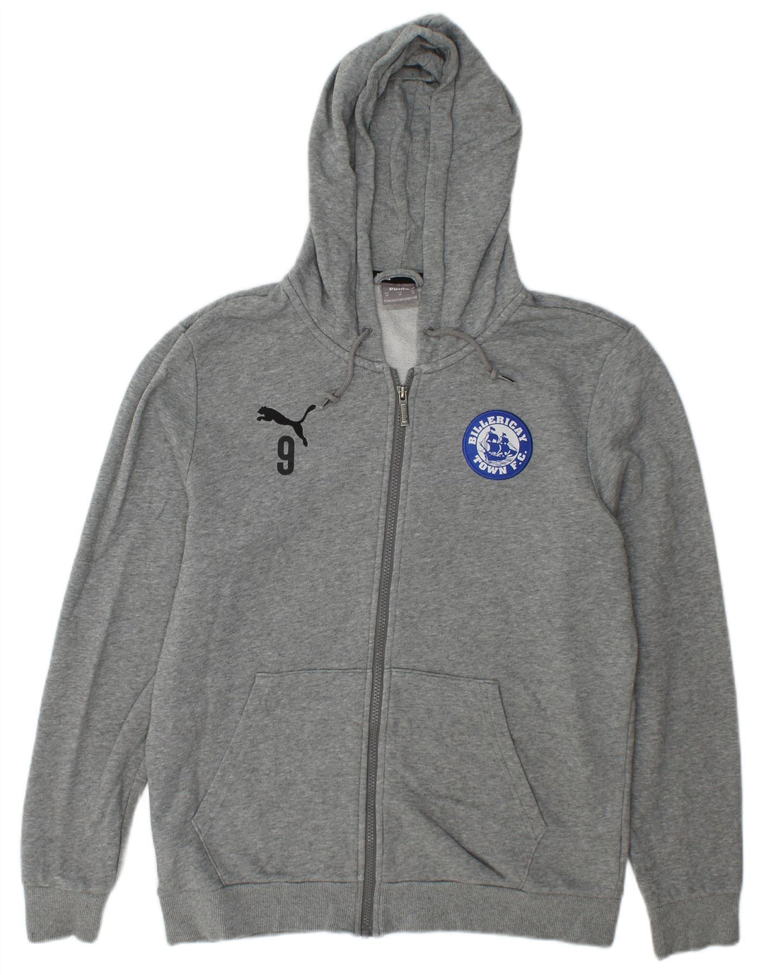 Puma Sweat à Capuche Graphic Zip Homme Gris Moyen Coton
