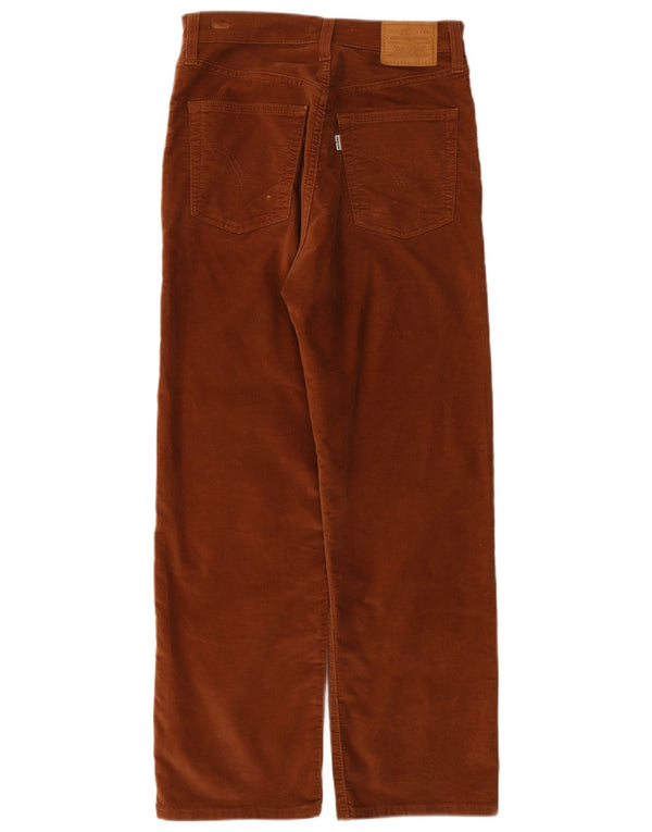 Levi's Pantalon droit taille haute en velours côtelé femme W27 L27 Coton marron