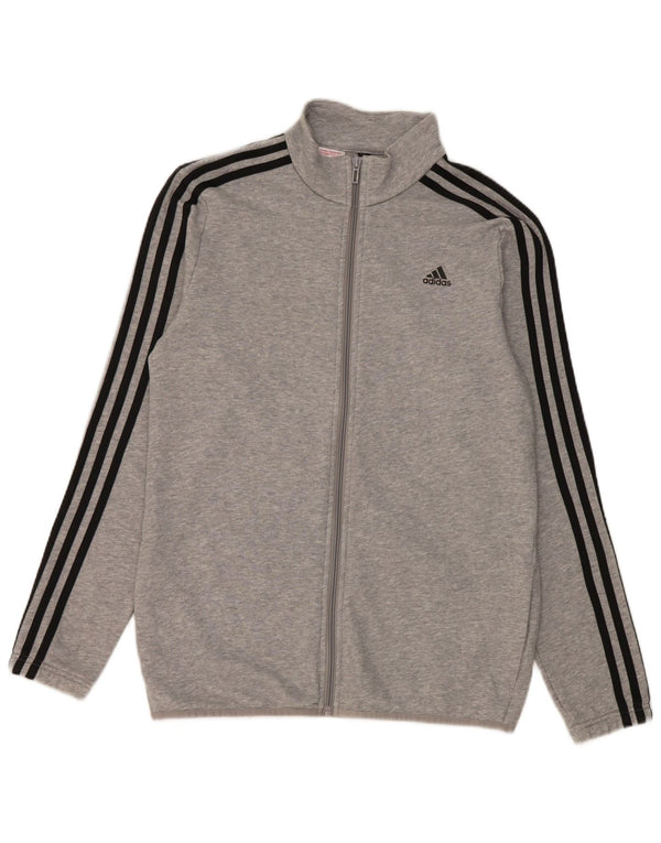 Adidas Veste de Survêtement Garçon 15-16 ans Gris Coton