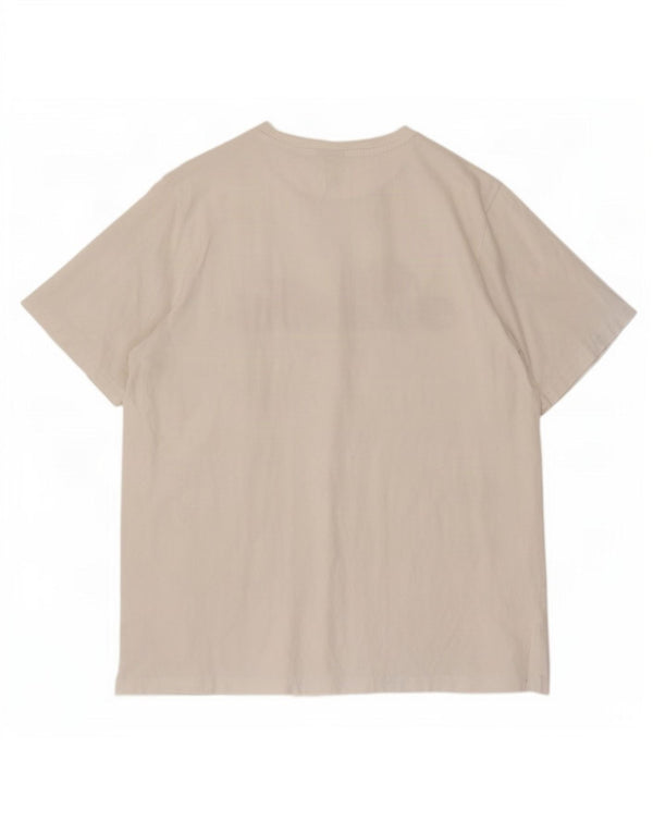Ellesse T-shirt graphique pour femme UK 16 Large Blanc