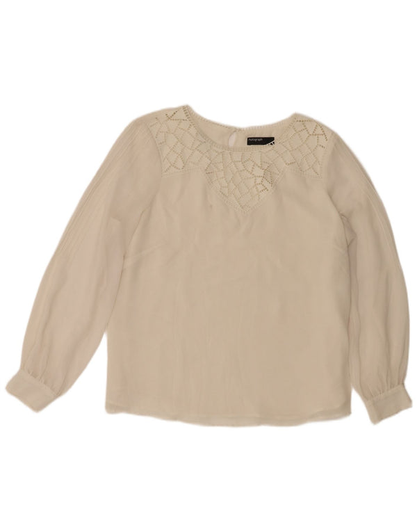 Marks & Spencer Chemisier à manches longues autographe pour femme UK 16 Large Beige