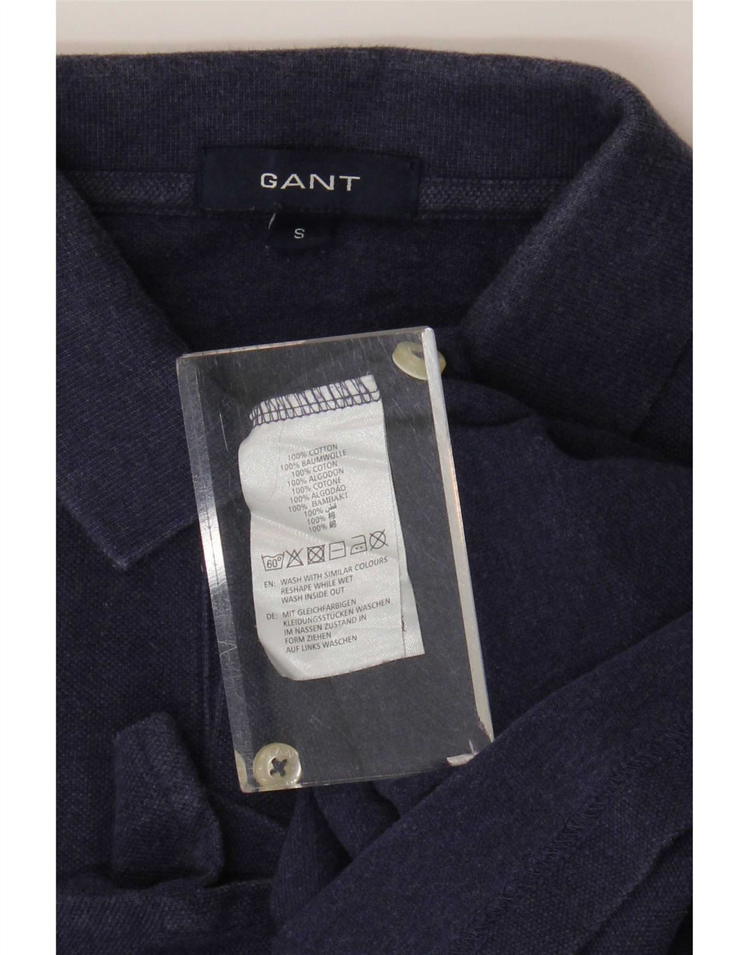 Gant Polo Homme Petit Bleu Marine Coton