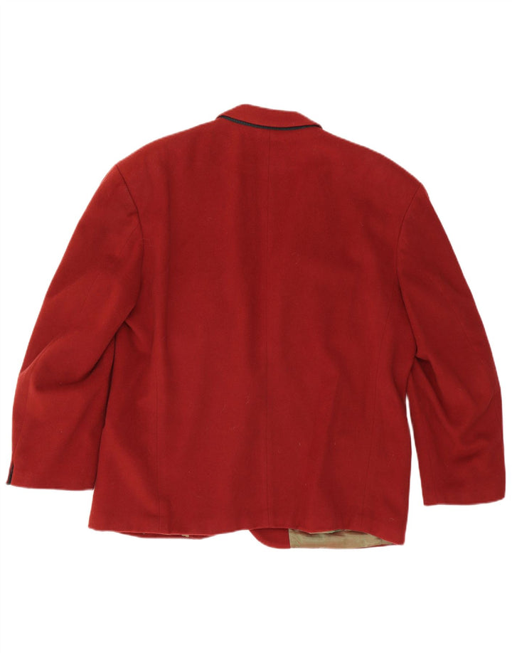 Hugo Boss Veste blazer à 2 boutons pour homme EU 54 2XL Rouge Laine