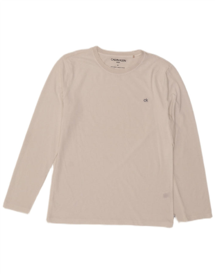 Calvin Klein Haut à manches longues pour homme Blanc moyen Polyester