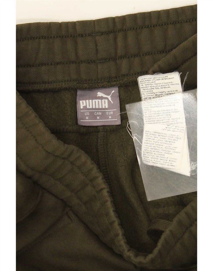 Puma Pantalon de Survêtement Joggers Homme Kaki Moyen Coton