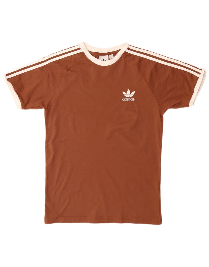 Adidas T-Shirt Homme Haut Petit Coton Marron